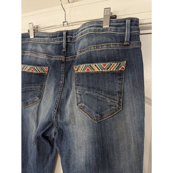 Driftwood Kelly Jeans women's W32 L33 embroidered Bootcut Southwest aztec - Picture 5 of 6